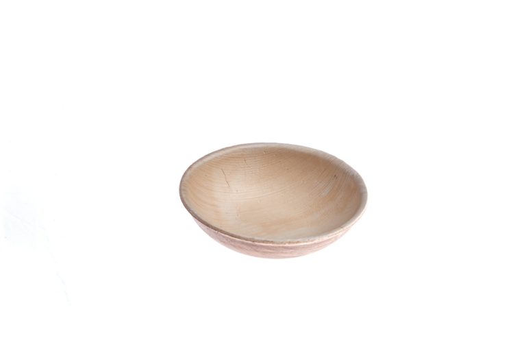 10 cm round bowl Ehsaashome disposable natural palm leaf plates