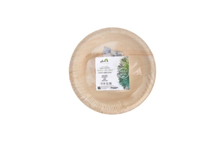 13 cm round bowl Ehsaashome disposable natural palm leaf plates