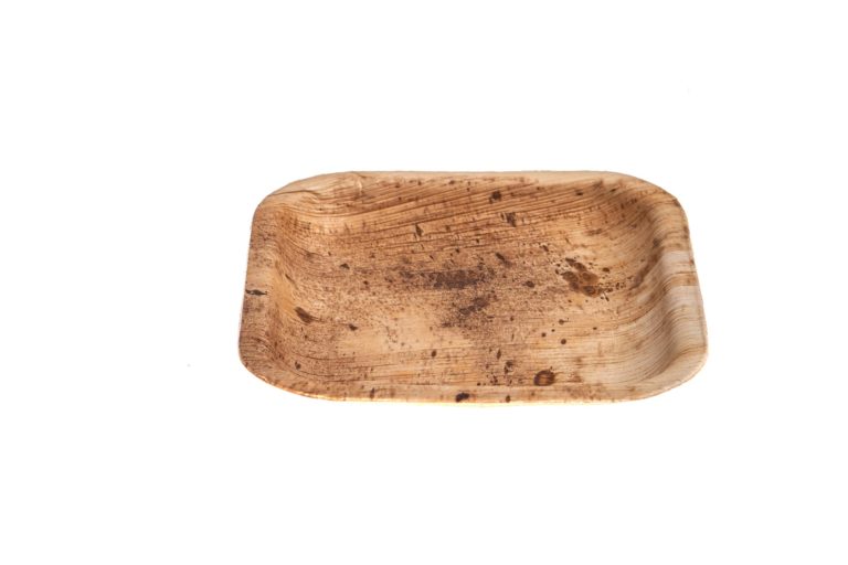 15 cm square plate Ehsaashome disposable natural palm leaf plates