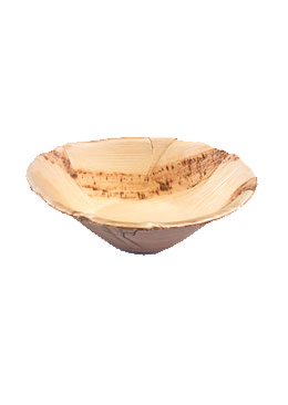 16 cm round bowl Ehsaashome disposable natural palm leaf plates