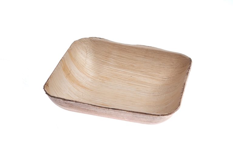 20 cm square bowl Ehsaashome disposable natural palm leaf plates