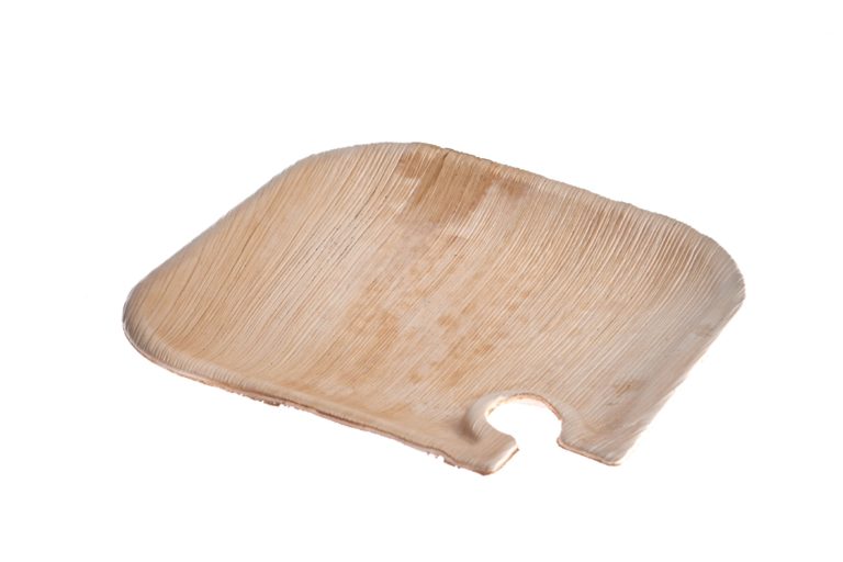 21 cm square wine plate Ehsaashome disposable natural palm leaf plates