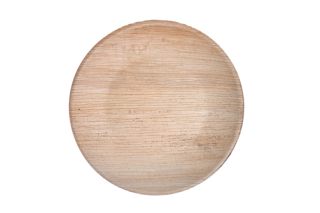 23 cm round plate Ehsaashome disposable natural palm leaf plates