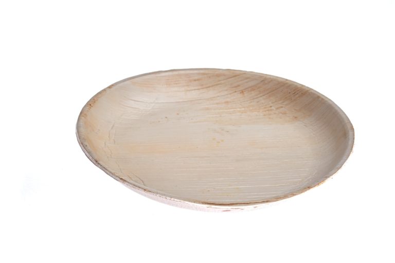 25 cm round plate Ehsaashome disposable natural palm leaf plates