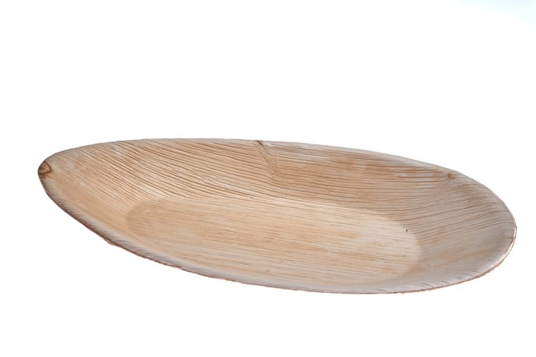 32 cm oval plate Ehsaashome disposable natural palm leaf plates