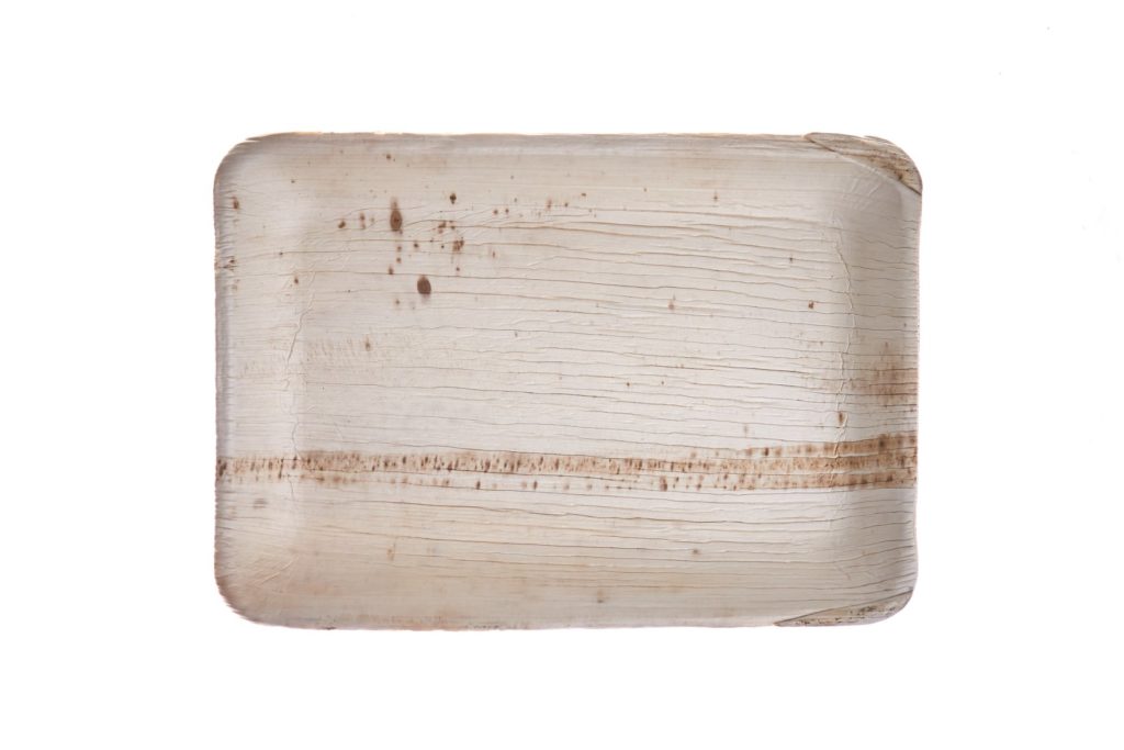 16x23 cm rectangular plate Ehsaashome disposable natural palm leaf plates