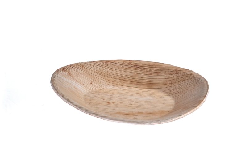 17 cm oval plate Ehsaashome disposable natural palm leaf plates