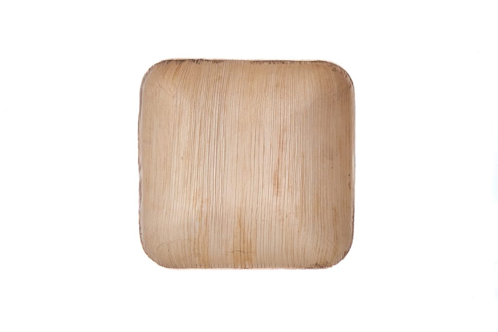 20 cm square bowl Ehsaashome disposable natural palm leaf plates